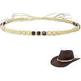 nemokamai Cowboy Hat Bands for Men Women, Leather Hatbands Belt for Cowboy/Western/Fedora/Cowgirl Hats