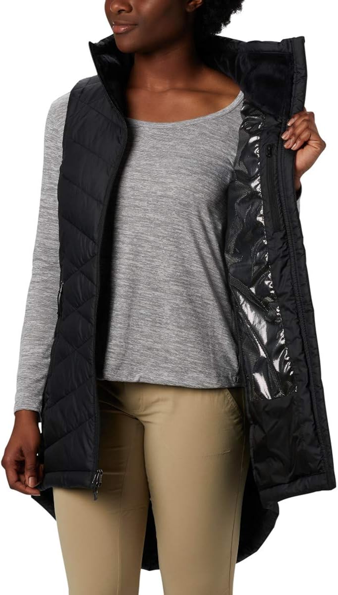 columbia long vest