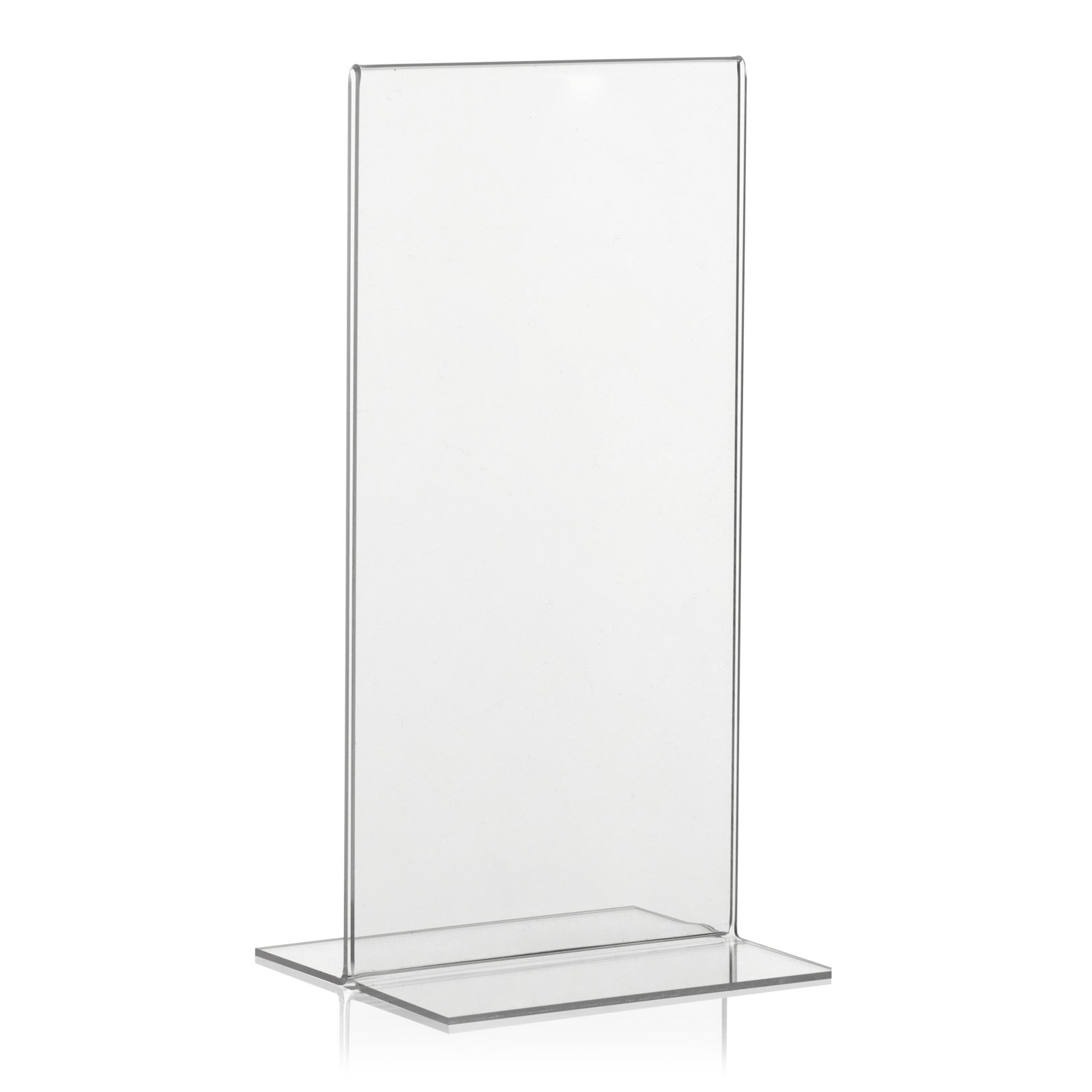 VITAdisplays Advertising Display T-Stand DIN Long DL Transparent Made from Original Plexiglas