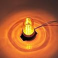 GPPOWER 30LEDS Amber Emergency Warning Flashing Safety Strobe Beacon Light for Forklift Truck Tractor Golf Carts UTV Car Bus 9-30V