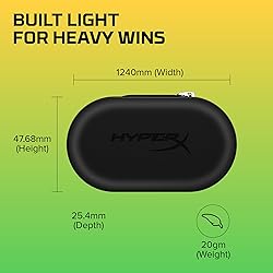 HyperX Cloud Earbuds II – 14mm Drivers, Four