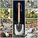 FiveJoy Portable Trench Shovel for Gardening, Camping, Metal Detect, Off-Road, Emergency (J2) - Hard Wood Handle, High Carbon Steel Blade - Excel in Digging, Chopping, Prying - Great to Keep in Trunk