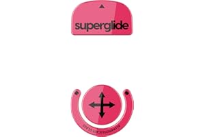 PULSAR GAMING GEARS Superglide Glass Mouse Skates - Super Smooth Glide, Polished Round Edge, Super Fast Gaming Mouse Feet with Durable Sole for Logitech G Pro X Superlight1 (Type-S, Magenta)