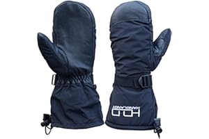 HLDD HANDLANDY Winter Skiing Snowboarding Mittens Men Women, 3M Thinsulate Outdoor Windproof Gloves with Built-in Gloves Design