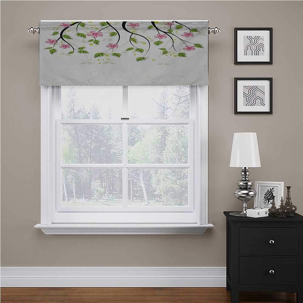 Amazon.com: Adorise - Cenefa de ventana con diseño de flores de