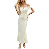 Rosegalette Womens Sexy Backless Bow Deor Cowl Neck Maxi Dress Elegant Long Sleeveless Bodycon Cocktail Party Dresses