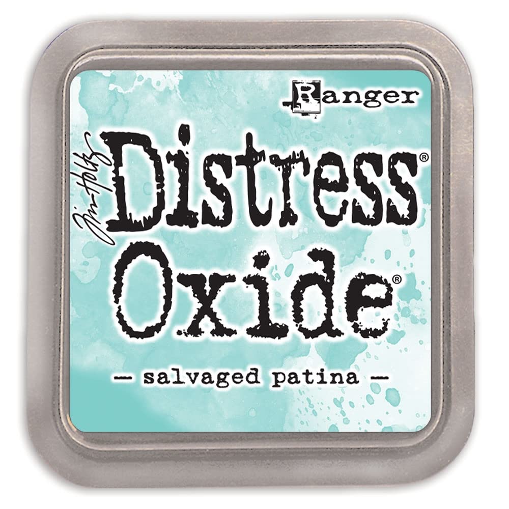 Ranger Tim Holtz-Distress Oxide Ink Pad-Salvaged Patina, 3 x 3 inch, TDO72751