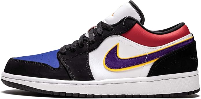 air jordan 1 low black field purple white