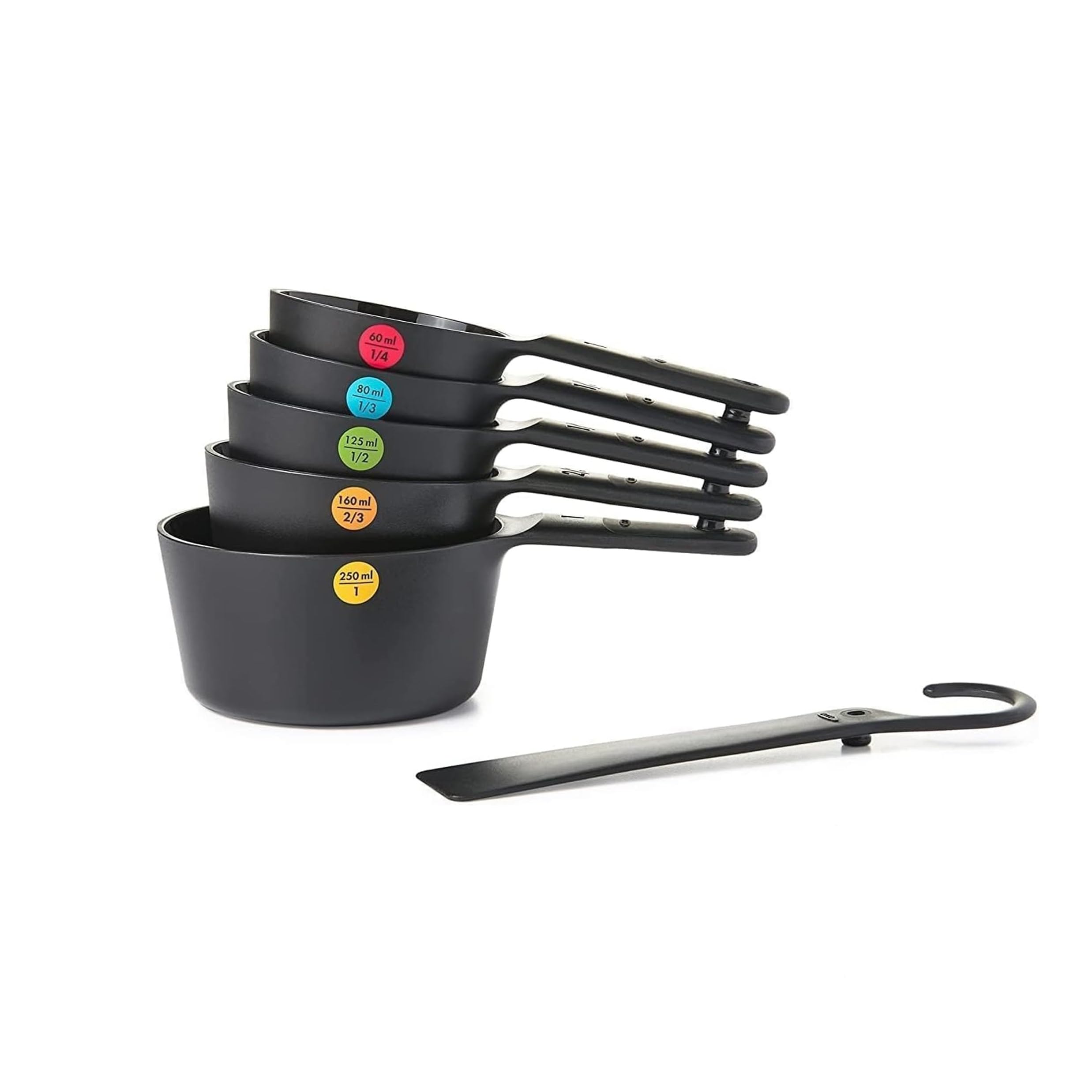 OXO Measuring Cup Set 6 pcs in Black, 8.89 x 12.7 x 24.77 cm