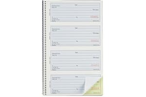 Blueline Receipt Book, 200 Numbered Duplicates, Carbonless, Bilingual 10-5/8" x 6-5/8" (A4074BT)