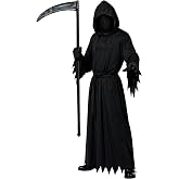 Grim Reaper Costume Set for Adult Scary Ghost Phantom Halloween Robe (59