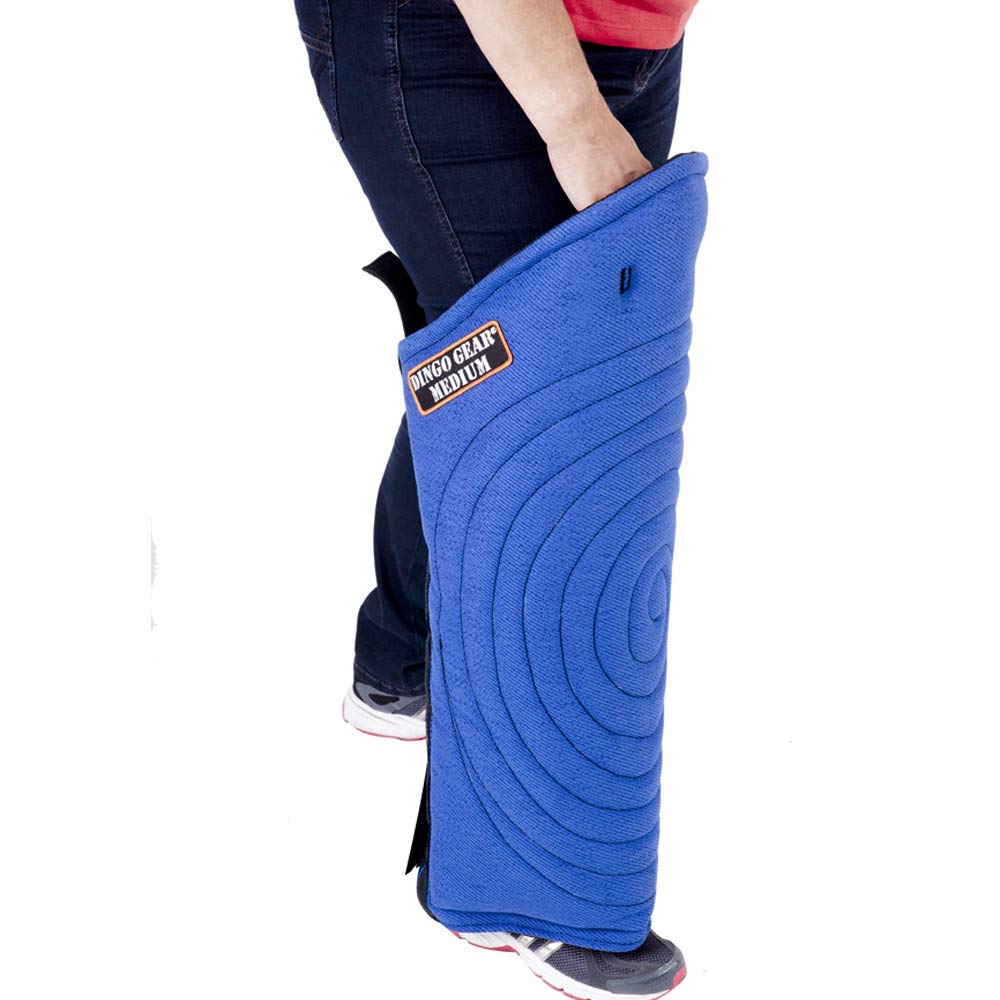 DINGO GEAR Nylcot Leg Sleeve Universal Long Protector for the Dog Training Medium Hardness Bite Guard Blue S01990