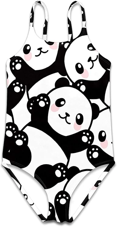 Traje de baño de una pieza para niñas Clever Panda Beach Traje de baño