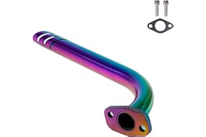 JMCHstore Header Exhuast Pipe Kit for Lifan 79cc Monster Mega Moto MM80 MMB105, Coleman RB100 105cc, Motovox MBX10 Orxyearth Dirt Kids Mini Bike Engine MMK80 Go Kart (Colorful)