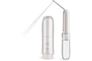ARTIST UNKNOWN Portable Electric Bidet Sprayer - Handheld Travel Bidet with 2 Pressure Modes - Waterproof Foldable Pocket-Sized & Cordless for Bathroom Ultimate Personal Hygiene Cleaning at Home and Camping, White