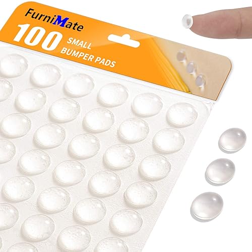 Clear Cabinet Door Drawer Bumpers Pads 100PCS x Small