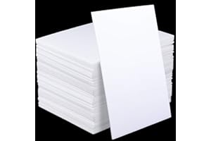 ZEONHAK 50 Pack 8 x 10 x 1/8 Inches Foam Boards, Multifunctional Foam Core Boards, White Foam Board Sheets for Crafts, Signbo