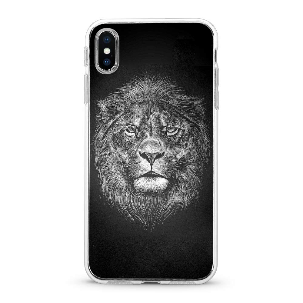 ITGM Case Compatible with iPhone 11 Protective Case Lion TPU Case Cover Mobile Phone Case Bumper Lightweight Mobile Phone Case with Photo Silicone Case Cases Provides Scratch-Resistant Protection (Lion)
