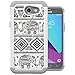 For Samsung Galaxy J3 Emerge Case, J3 2017 Case, J3 Prime Case, Amp Prime 2 Case, Express Prime 2 Case, MagicSky [Shock Absorption] Studded Rhinestone Bling Dual Layer Protective Case Cover (Elephant)