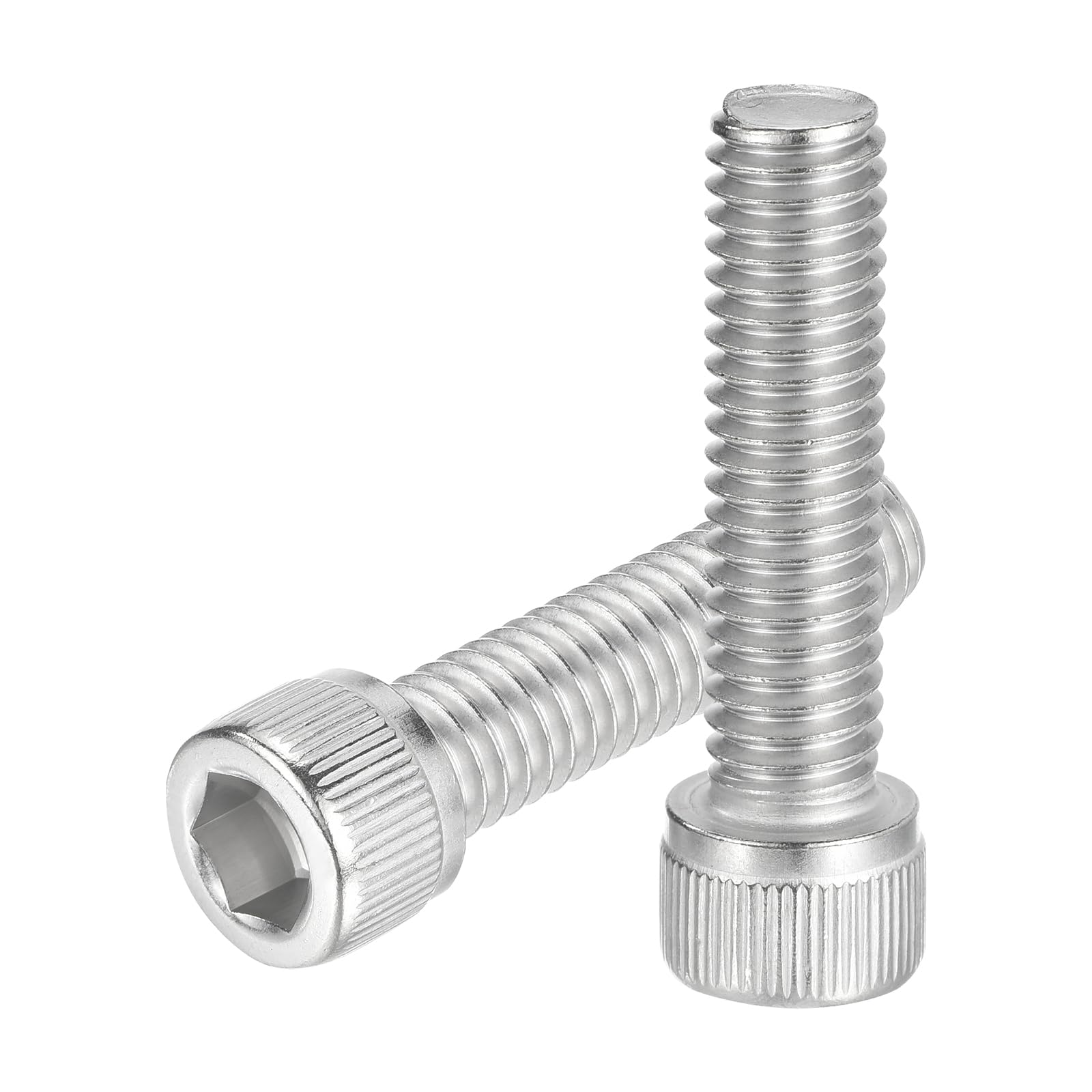 uxcell Hex Socket Bolts (3/8"-16x1-1/2"), 304 Stainless Steel Hex Socket Drive Screws, Silver Tone, 20 Pcs โ image 1