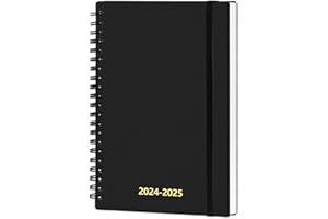 UtyTrees Planner 2024-2025 - Weekly Monthly Planner Daily 2024-2025 from January 2024 to June 2025, 18 Month Planner, 5.2" x 7.5", Thicker Paper, Black