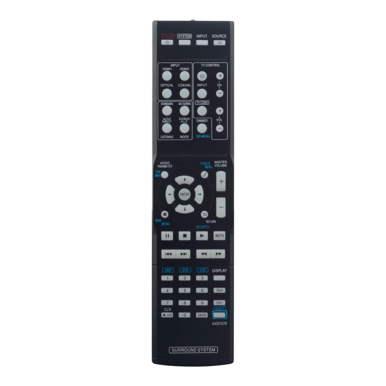 AXD7576 Replace Remote Control - VINABTY AXD 7576 Remote Control for Pioneer Home Theater System HTP-SB300 HTP-B300 Remote Controller