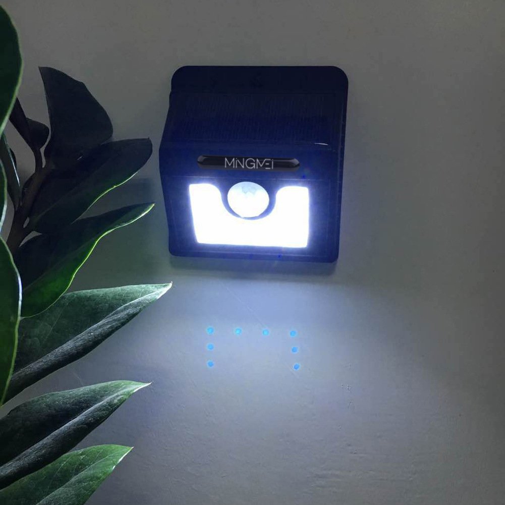 Outdoor Solarleuchte, Tegrace 8 LED Leuchten fuer Garten mit Bewegungssensor Licht Sensor, 3 Intelligenten Modi, Waetterfeste LED Solar Leuchte