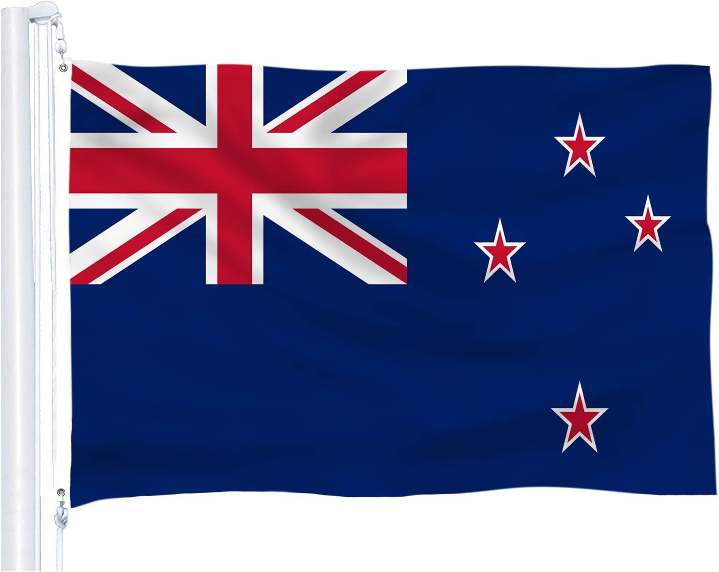 Amazon Com Dflive New Zealand Country Flag 3x5 Ft Printed Polyester Fly The Nzl New Zealander Kiwi National Flag Banner With Brass Grommets Garden Outdoor