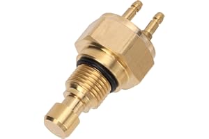 Aramox Radiator Cooling Fan Temperature Sensor Switch, Brass Construction, Compatible with CX500TC, CX650C, ZX750, KFX700, Vu