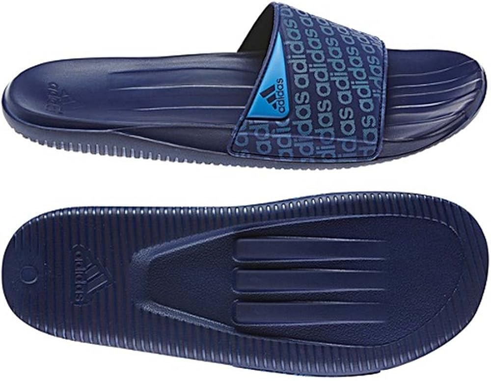 adidas slippers navy blue