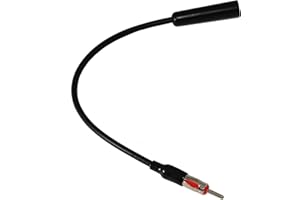 Anina 12” Universal Car AM FM Radio Antenna Extension Extender Cable Male to Female Antenna Adapter for Auto Stereo