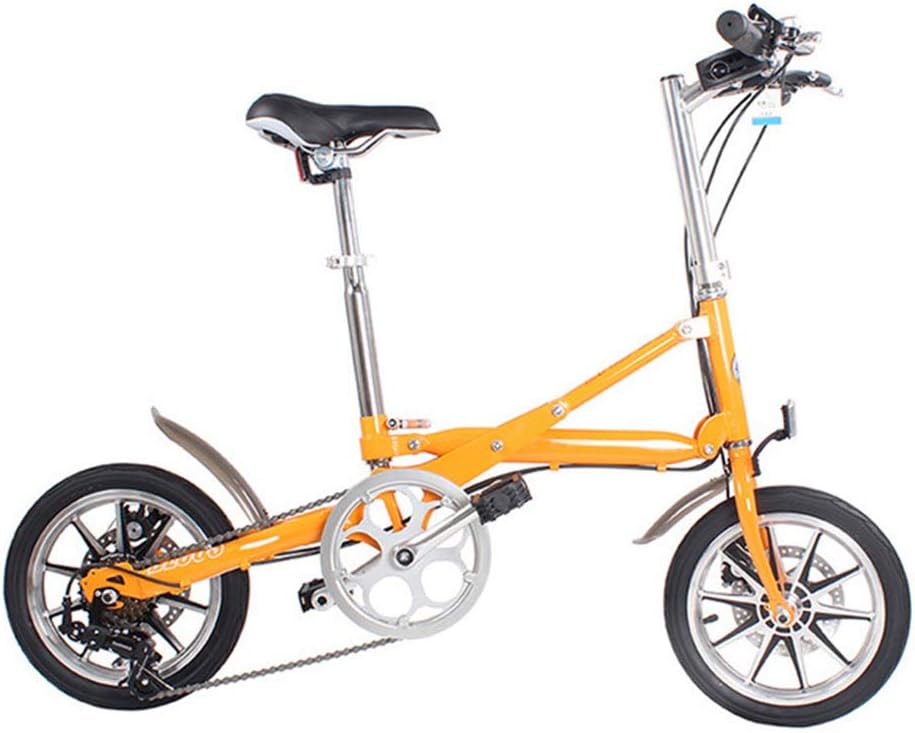 ZPEE 7 Velocidades Bicicletas Plegables para Adultos,16inch Mini Ultra