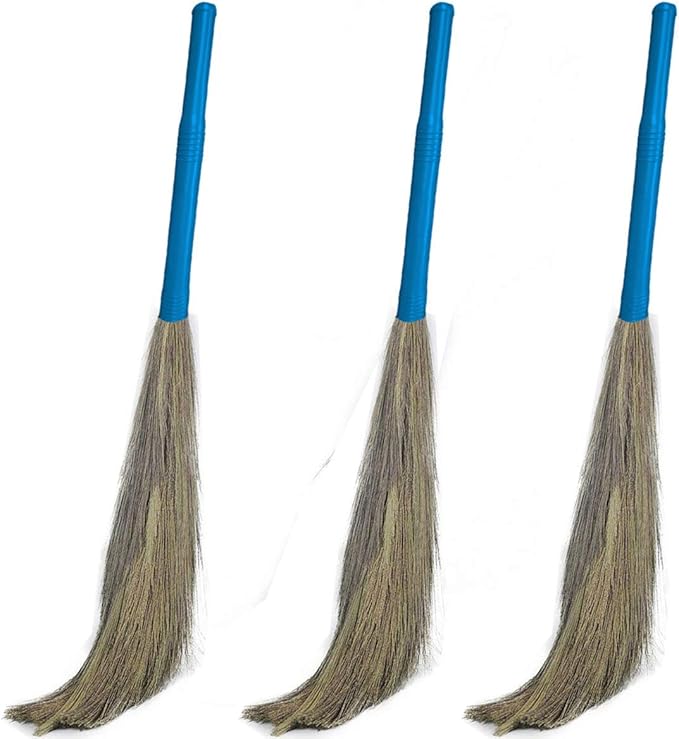 GRANTH ENTERPRISE Grass Broom Stick Phool Jhadu for Floor Cleaning