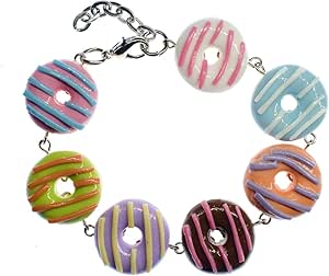 Miniblings Rosquillas Pulsera Esmalte del buñuelo asperja rosquillas
