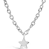 MUYAN Chunky Star Choker Necklace for Women Trendy Thick Chain Pendant Jewelry