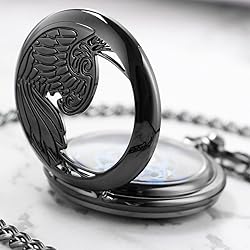 Whodoit Black Half Side Hollow Carved Wing Pattern