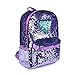 WOYYHO Magic Reversible Sequin School Backpack, Sparkly Lightweight Travel Bag With Mermaid Sequins For Girls/Boys, 17