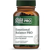 GAIA HERBS PRO Emotional Balance - Supports Stress & Cognitive Health* - St. John's Wort, Passionflower, Vervain & Oats - Vegan - 60 Liquid Phyto-Caps (60 Servings)