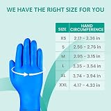 Ansell AlphaTec 37-310 Nitrile Gloves Medium Blue 12 Pairs Chemical Protection view 8