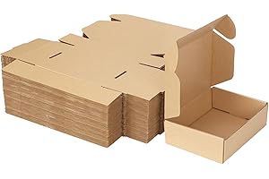 MEBRUDY 7x5x2 Inches Shipping Boxes Pack of 50, Small Corrugated Cardboard Box for Mailing Packing Literature Mailer