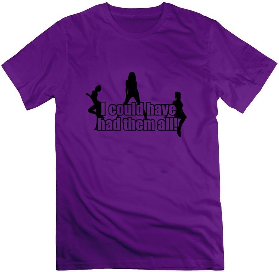 O-neck Chic Custom-made T-shirt Cotton I Could Have Had Them All Size Men Color