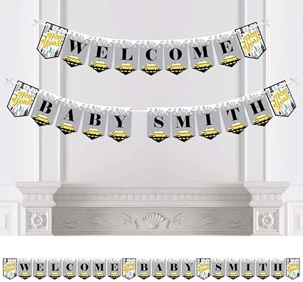 Amazon Com Big Dot Of Happiness Personalized Nyc Cityscape