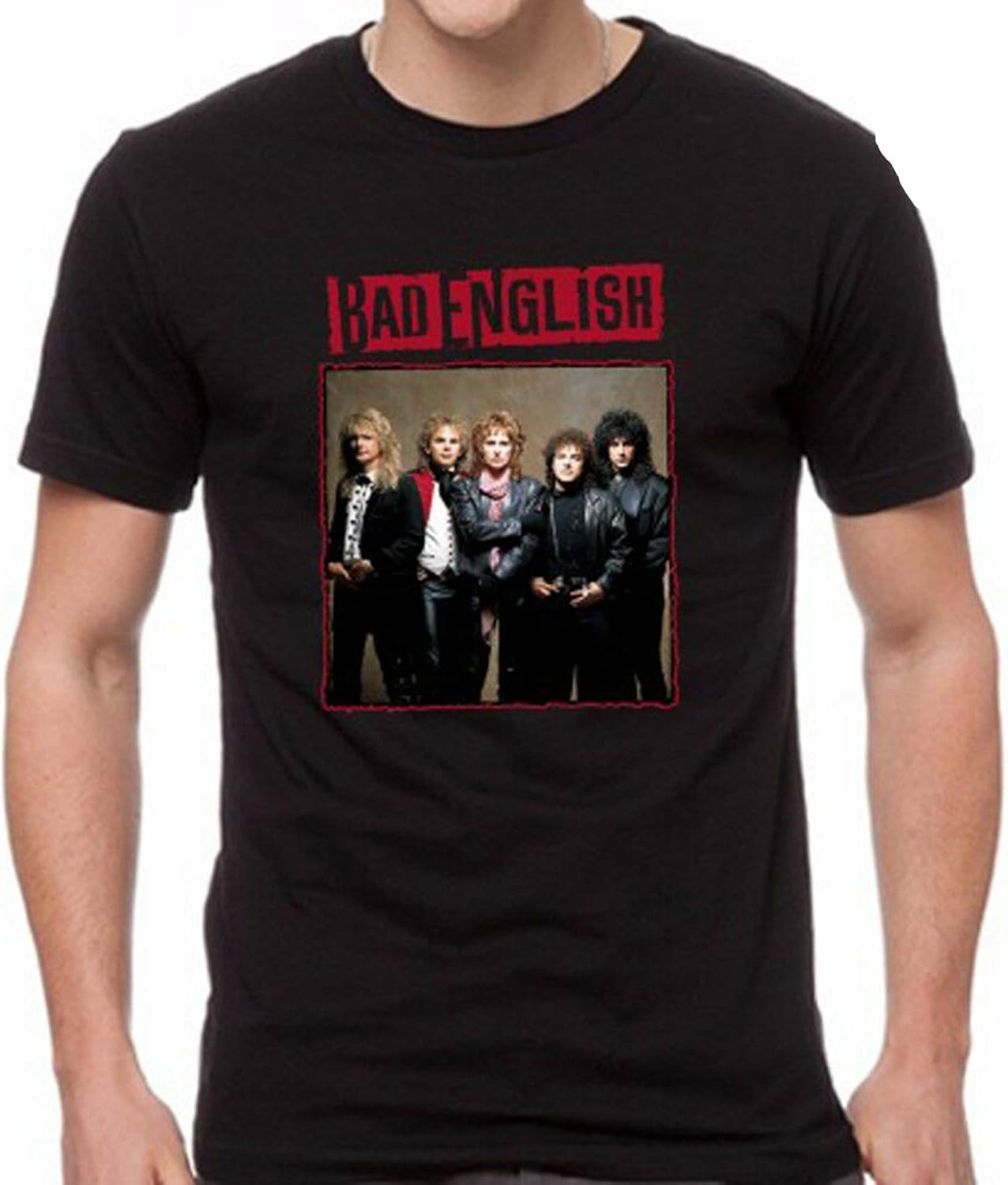 Bad English Rock Band Legend Men's Black TShirt Unisex Amazon.de