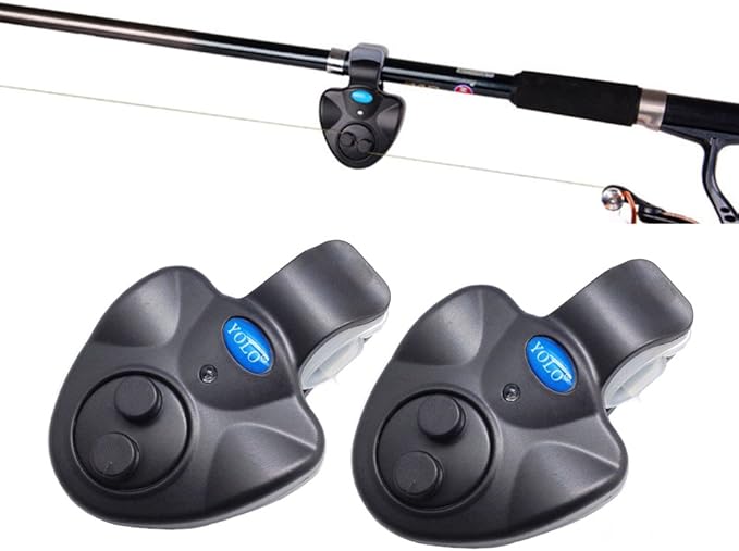 Electronic Fishing Bait Alarm with Sound LED Lights Indicator Fish Bite