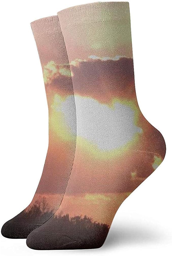 Avoir Images Zzzswbl Chaussettes Crew Coucher Du Soleil Avec Trou Chaussettes actualisé salutations