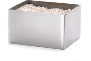 TableCraft 1157 Rectangular Stainless Steel Sugar Packet Holder