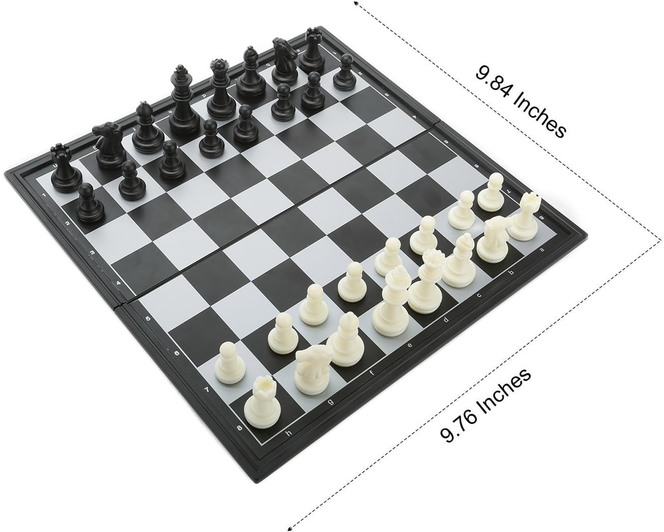 Magnetic Travel Chess Set 9.84 Inches with Folding Chess Board Educational Toys for Kids and Adults, 2 Players