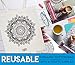 3DIY Olivia Mandala Coloring Book For Adults, Have Fun And Get Creative, Good For Stress Relief, Comes As A Set With A Beautiful Reusable Eco Friendly Matching Cotton Tote Bag
