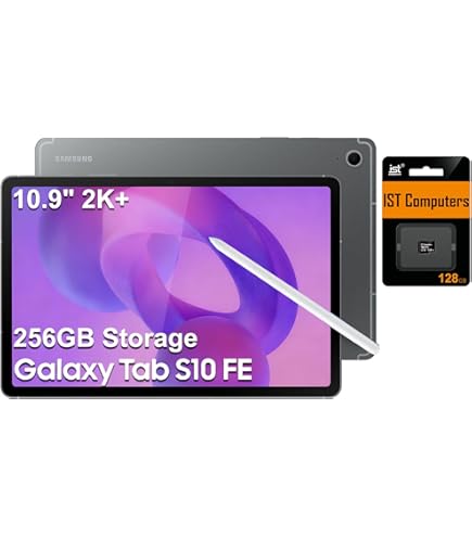 Amazon.com : Samsung Galaxy Tab S9 FE 10.9-Inch, 256 GB, Lavender