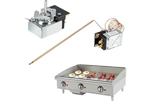SUNLUWAY SA-465-36 Electric Griddle Thermostat for Star Max Griddle 2T-Z5958 Temperature Control Replacement For Star MFG Z5958 AllPoints 46-1368